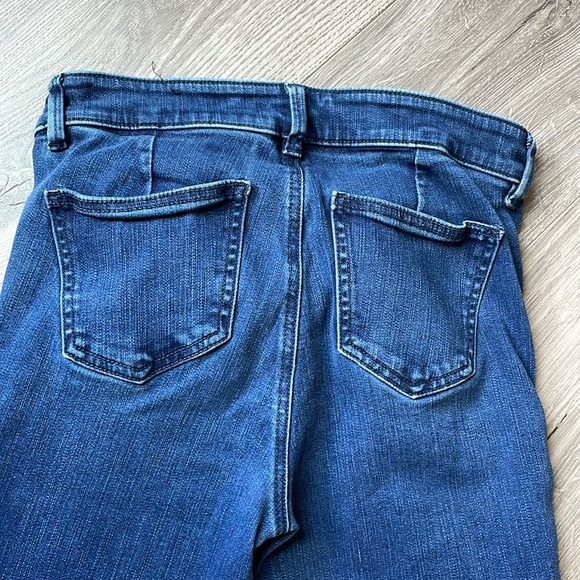 Ann Taylor The Skinny Dark Wash Sailor  style button front, Jean. - Picture 8 of 10